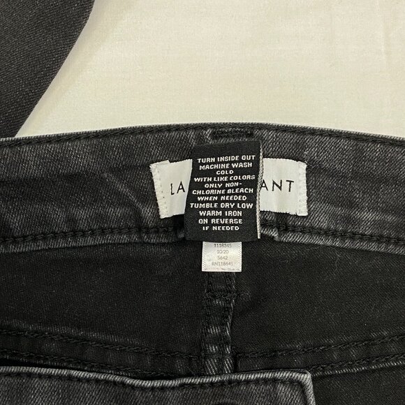 Lane Bryant High Rise Straight Leg Stretch Denim Jeans Black 12 - Picture 11 of 11